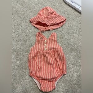 Baby Gap romper and hat
